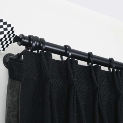 Kocaeli Curtain Accessories Black-White Checkered Petra 26.2020