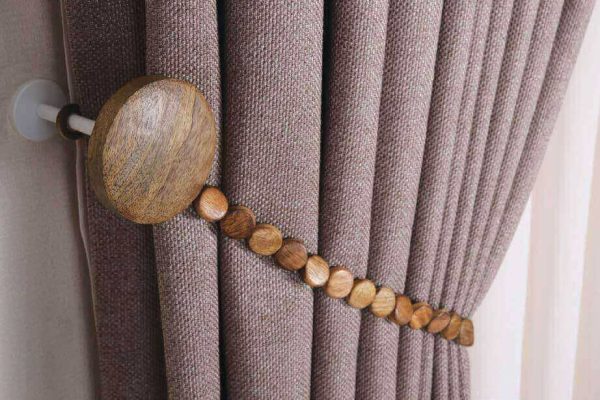 Curtain Accessories - Wooden Backdrop Curtain Tie- Bracol Wood Chain- Bracol Necklace Wood - Image 3