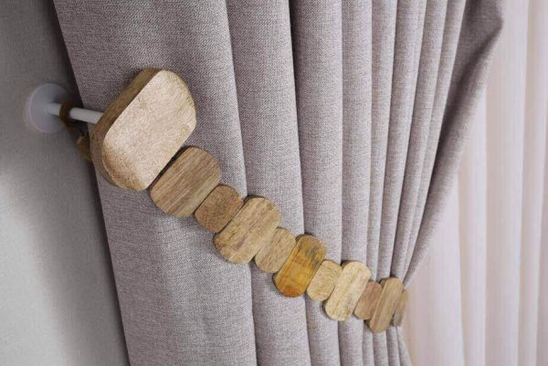 Curtain Accessories - Wooden Backdrop Curtain Tie- Bracol Wood Chain- Bracol Necklace Wood - Image 14