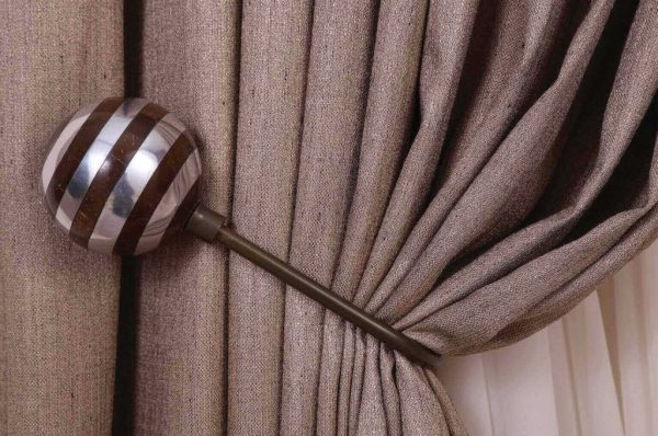 Tac Mahal Curtain Accessories - Curtain Tieback - Curtain Holder - Tassel - Curtain Rail - Curtain Holdback- Wooden Accessories - 30.2240 - Image 2