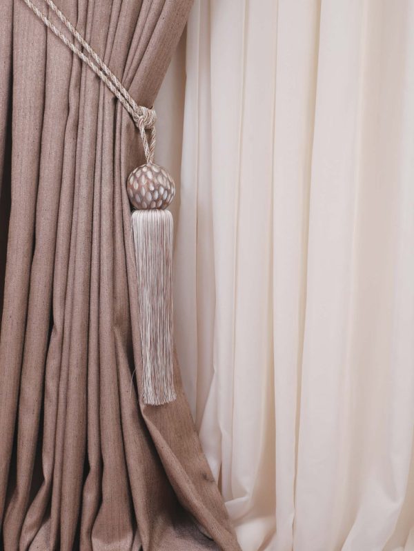 Tac Mahal Curtain Accessories. - Curtain Tieback - Curtain Holder - Tassel - Curtain Rail - Curtain Holdback- Wooden Accessories - 30.2100