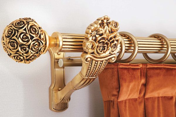 Rustic Curtain Accessories. Efes-11.1640 - Curtain Tieback - Curtain Holder - Curtain Rod Bracket -Tassel - Curtain Rail - Curtain Holdback