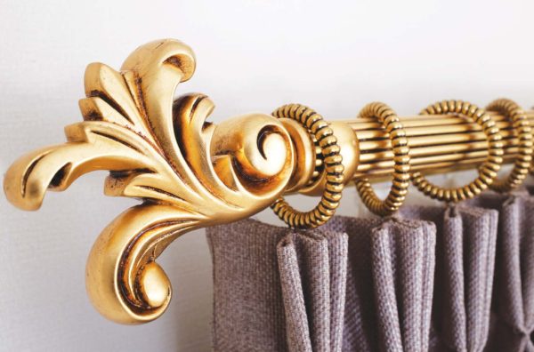 Rustic Curtain Accessories. Efes-11.1730 - Curtain Tieback - Curtain Holder - Curtain Rod Bracket -Tassel - Curtain Rail - Curtain Holdback