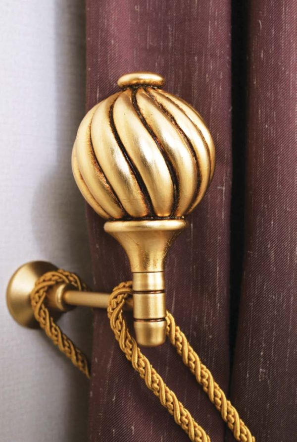 Rustic Curtain Accessories. Efes-11.1110- Curtain Tieback - Curtain Holder - Curtain Rod Bracket -Tassel - Curtain Rail - Curtain Holdback - Image 3