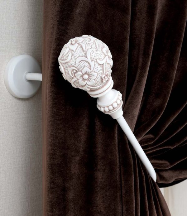 Rustic Curtain Accessories. Efes-11.1860 -Curtain Tieback - Curtain Holder - Curtain Rod Bracket -Tassel - Curtain Rail - Curtain Holdback - Image 2