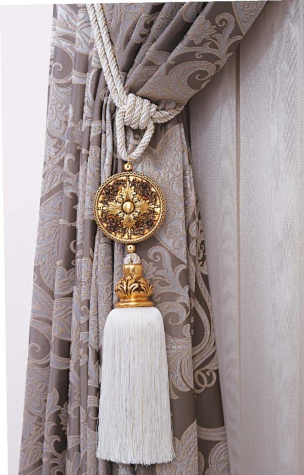 Rustic Curtain Accessories. Efes-11.2500 - Curtain Tieback - Curtain Holder - Curtain Rod Bracket -Tassel - Curtain Rail - Curtain Holdback - Image 5