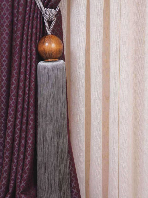 Truva Curtain Accessories. - Curtain Tieback - Curtain Holder - Tassel - Curtain Rail - Curtain Holdback-Wooden Accessories - 17.1220 - Image 3