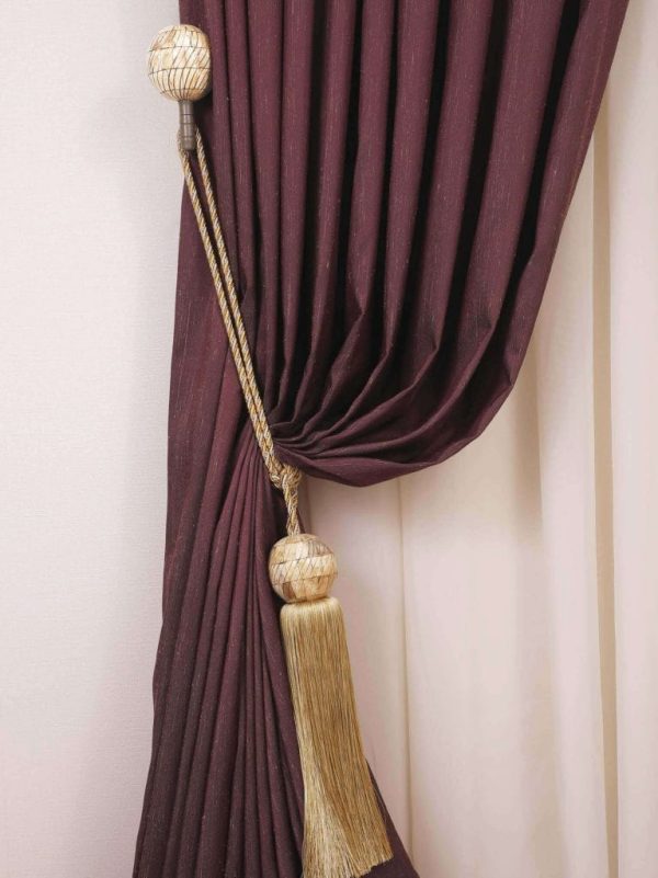 Tac Mahal Curtain Accessories. - Curtain Tieback - Curtain Holder - Tassel - Curtain Rail - Curtain Holdback- Wooden Accessories - 30.2210