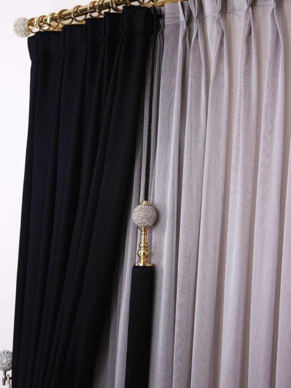 Palmira Curtain Accessories - Curtain Tieback - Curtain Holder - Tassel - Curtain Rail - Curtain Holdback- Metal Accessories -16.1220